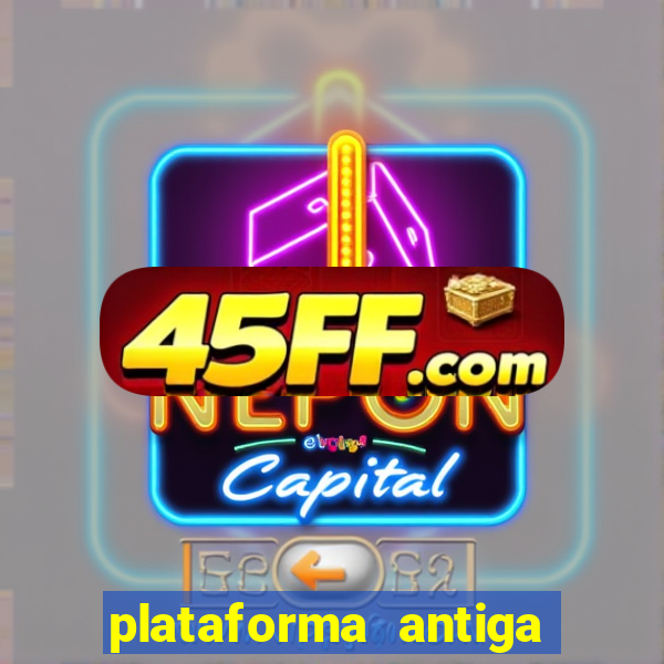 plataforma antiga de jogos